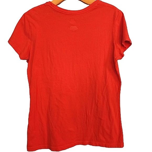 Womens Cotton Majestic St Louis Baseball Club Red Short Sleeve Athleisure Top - Picture 2 of 4